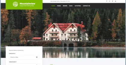 Mountainview – Best Vacation Rental WordPress Theme for your Property 1.6.2 GPL Theme