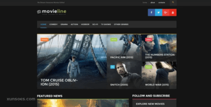 MovieLine – Online Cinema WordPress Theme 1.0 GPL Theme