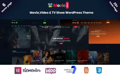 Moviestar Online Movie, Video TV Show WordPress Theme 4.0.0 GPL Theme