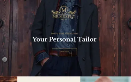 Mr. Murphy Custom Dress Tailoring Clothing WP 1.2.4 GPL Theme