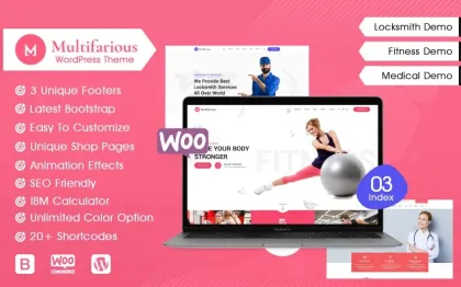 Multifarious Multi-Concept Corporate WordPress Theme 1.0.0 GPL Theme