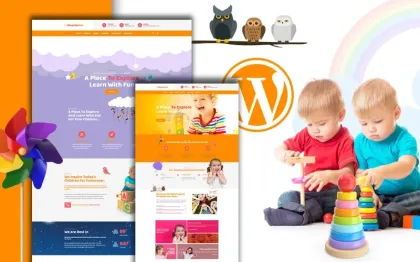 Munchkins Preschool WordPress Theme 1.0.1 GPL Theme