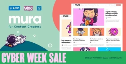 Mura WordPress Theme for Content Creators 1.6.5 GPL Theme