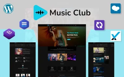 Music Club Band | Party WordPress Theme 1.0.0 GPL Theme