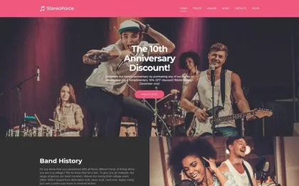 Music Responsive WordPress Theme 1.0.0 GPL Theme