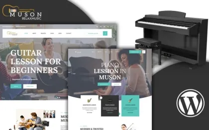 Muson Music Classes WordPress Theme 1.0.0 GPL Theme