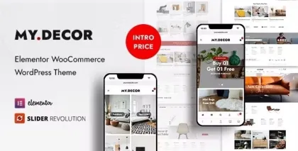 MyDecor Elementor WooCommerce WordPress Theme 1.1.5 GPL Theme