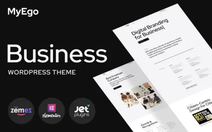 MyEgo Business Website WordPress Theme 1.0.1 GPL Theme