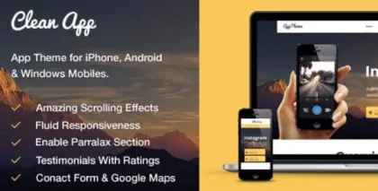 MyThemeShop CleanApp WordPress Theme 1.1.7 GPL Theme