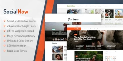 MyThemeShop SocialNow 1.2.11 GPL Theme
