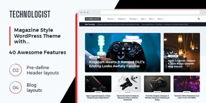 MyThemeShop Technologist WordPress Theme 1.0.0 GPL Theme