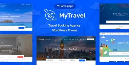 MyTravel Tours Hotel Bookings WooCommerce Theme 1.0.16 GPL Theme