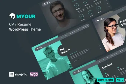Myour Resume Theme 1.5.1 GPL Theme