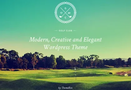 N7 Modern attractive Golf Club WordPress Theme 1.3.3 GPL Theme