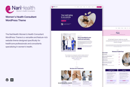 NariHealth Women’s Health Consultant WordPress 1.0.4 GPL Theme