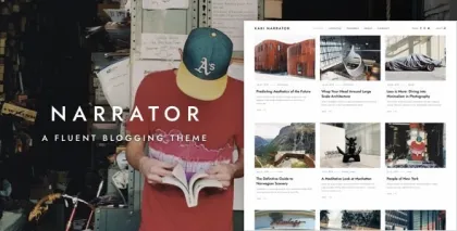 Narrator — A Fluent WordPress Blogging Theme 1.3.4 GPL Theme