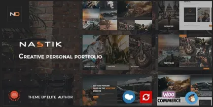 Nastik Creative Portfolio WordPress Theme 5.2 GPL Theme