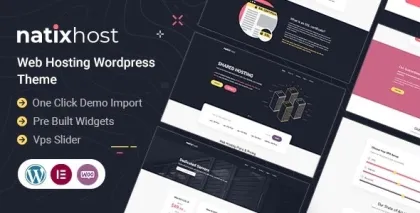 Natix | Web Hosting WordPress Theme 1.6 GPL Theme
