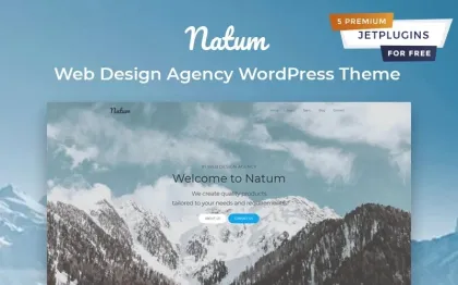 Natum Web Design Multipurpose Modern WordPress Elementor Theme WordPress Theme 1.0.0 GPL Theme