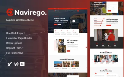 Navirego – Logistics WordPress Theme 1.0.0 GPL Theme