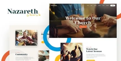 Nazareth | Church Religion WordPress Theme 1.0.11 GPL Theme