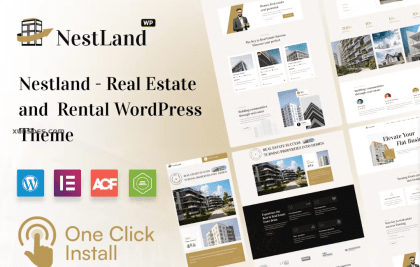 NestLand Real Estate WordPress Theme 1.0.0 GPL Theme
