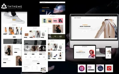 New Fashion – The Elementor Fashion Shop WordPress theme WordPress Theme 1.1 GPL Theme