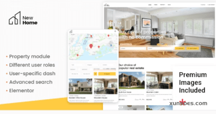 NewHome Real Estate Theme 1.2.4 GPL Theme
