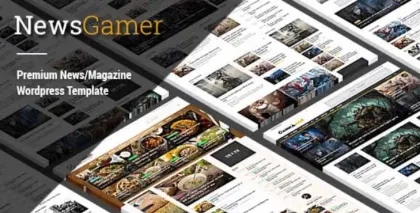 News Gamer A Newspaper Publishing Theme | News / Editorial 3.1 GPL Theme