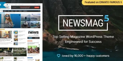 Newsmag Newspaper Magazine WordPress Theme 5.4.3 GPL Theme