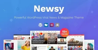 Newsy Viral News Magazine WordPress Theme 2.4.1 GPL Theme