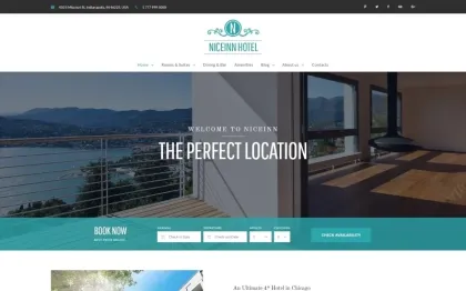 NiceInn Small Hotel Responsive WordPress Theme 1.0.0 GPL Theme