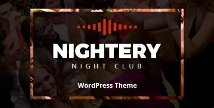 Nightery Night Club WordPress Theme 1.2.6 GPL Theme