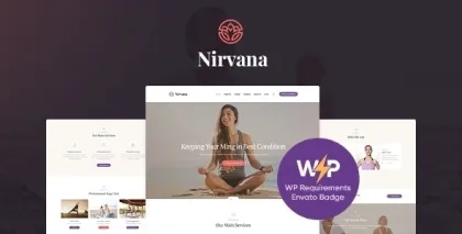 Nirvana | Yoga Studio and Fitness Club WordPress Theme 1.2.10 GPL Theme