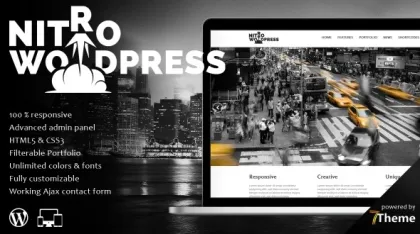 Nitro – Multipurpose WordPress Theme 1.12 GPL Theme