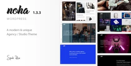 Noha A modern Agency WordPress Theme for Creatives 1.3.3 GPL Theme