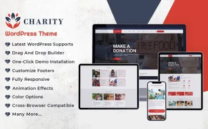 Non-profit and Charity WordPress Theme 1.0.0 GPL Theme