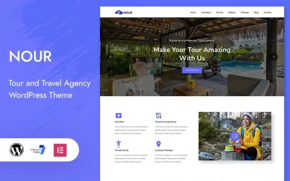 Nour Tour and Travel Digital Agency WordPress Theme 1.0.0 GPL Theme