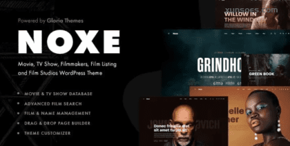 Noxe Movie Studios Filmmakers Theme 1.2.0 GPL Theme
