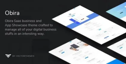 Obira SaaS Business App Showcase WordPress Theme 1.9.1 GPL Theme