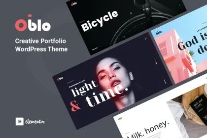 Oblo Creative Portfolio Agency Theme 1.3.4 GPL Theme