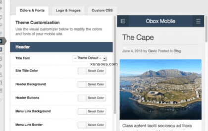 OboxThemes Obox Mobile WordPress Plugin 2.0.3 GPL Theme