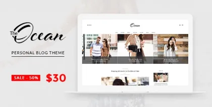 Ocean Exquisite WordPress Blog 1.1 GPL Theme