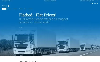 Odyssey Transportation, Trucking Logistics WordPress Theme 1.0.0 GPL Theme