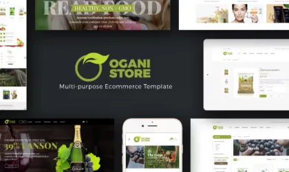 Ogani Organic Food Store Theme for WooCommerce 1.3.2 GPL Theme