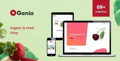 Ogania Organic Food WooCommerce WordPress Theme 1.2.1 GPL Theme