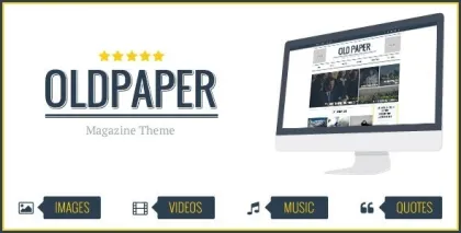 OldPaper Ultimate Magazine Blog Theme 1.7.0 GPL Theme