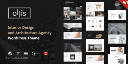 Ollis Architecture Agency Interior Design WordPress Theme 1.3.4 GPL Theme