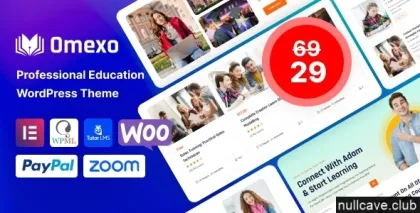 Omexo Education Online Courses WordPress Theme 1.5.5 GPL Theme