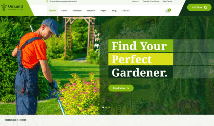 OnLand Gardening WordPress Theme 1.0.8 GPL Theme